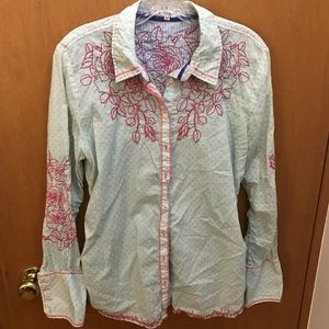 Johnny Was Button Up